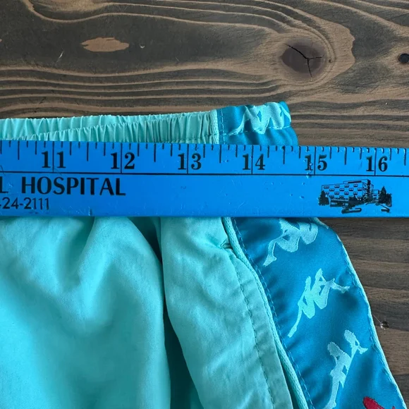 Men’s Kappa Light Blue Swim Trunks Logo Tape Size L - Picture 6 of 7